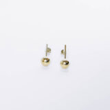 Gold-plated silver hanging bubble earrings