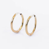 Medium sgold-plated silver hoop earrings