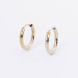 Small gold-plated silver hoop earring