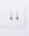 Gold-plated silver hanging bubble earrings