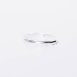Minimal plain silver ring
