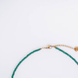 Green crystals necklace with pendant - GG UNIQUE