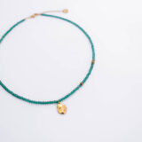 Green crystals necklace with pendant - GG UNIQUE