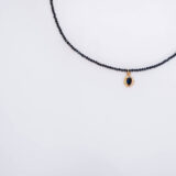 Dark blue zircon stone necklace - GG UNIQUE