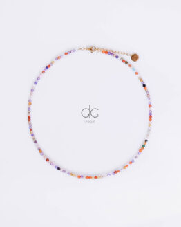 Colorful zircon stone necklace - GG UNIQUE
