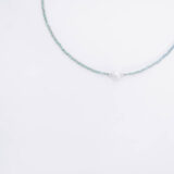 Turquoise crystals necklace with pearl - GG UNIQUE