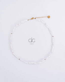 Unique shape pearl necklace - GG UNIQUE