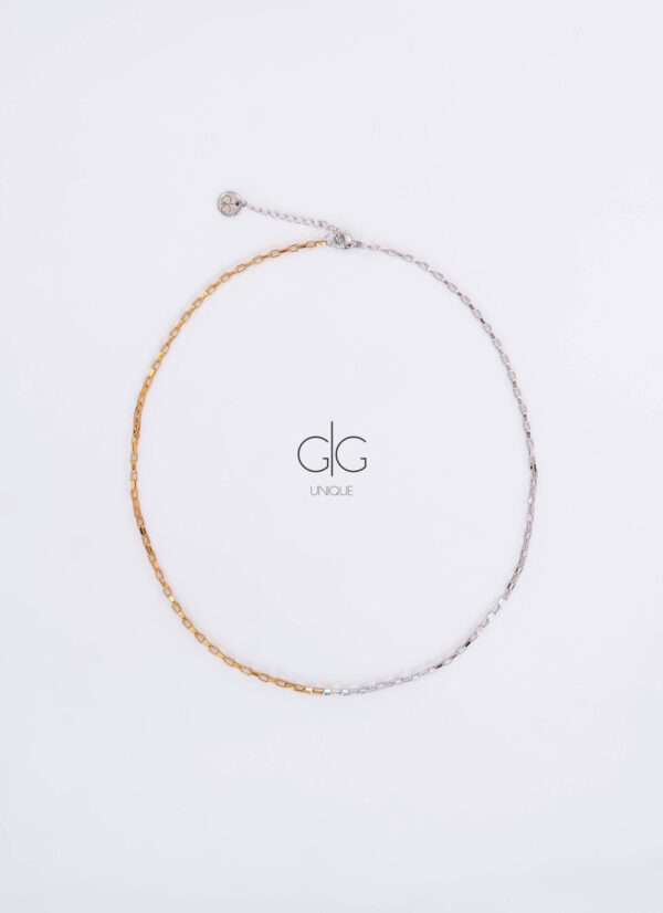 Gold and silver minimal chain necklace - GG UNIQUE