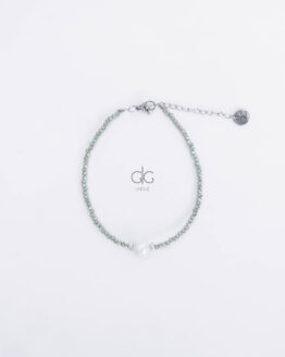 Crystals bracelet with freshwater pearl - GG UNIQUE