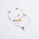 Bangle bracelet with freshwater pearl - GG UNIQUE