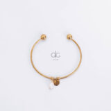 Bangle bracelet with freshwater pearl - GG UNIQUE