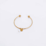 Bangle bracelet with freshwater pearl - GG UNIQUE