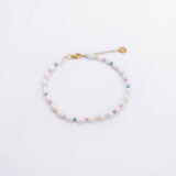 Vibrant color freshwater pearls anklet - GG UNIQUE