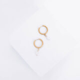 Hoops with pearls in gold - gg unique