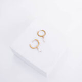 Hoops with pearls in gold - gg unique