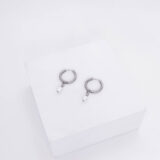 Hoops with pearls in silver - gg unique