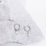 Hoops with pearls in silver - gg unique