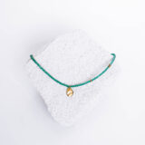 Green crystals necklace with pendant - GG UNIQUE