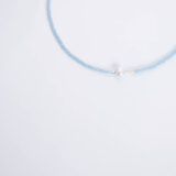 Light blue necklace with pearl - GG UNIQUE