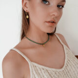 Gold-plated hoops with pendants - GG UNIQUE