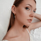 Hoops with pearls in gold - GG UNIQUE
