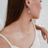 Hoops with pearls in silver - GG UNIQUE