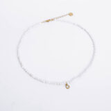 Elegant pearl necklace with zircon pendant - GG UNIQUE