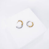 Gold and silver hoop earrings - GG UNIQUE