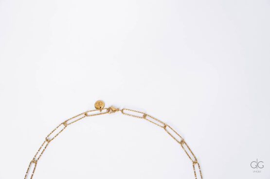 Stylish chain necklace with pendant - GG UNIQUE