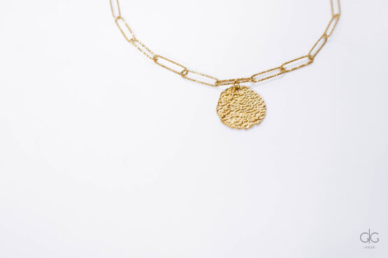 Stylish chain necklace with pendant - GG UNIQUE