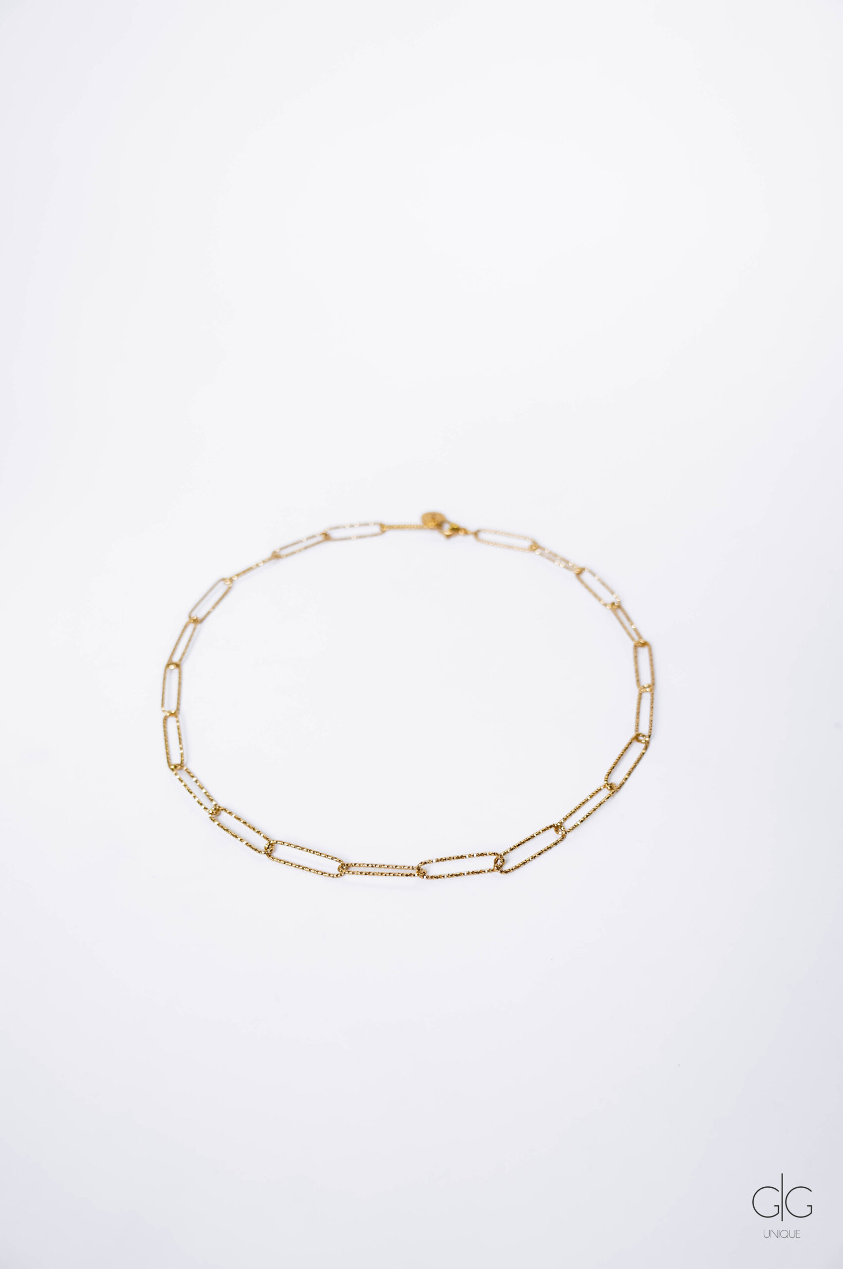 Shiny gold-plated chain necklace - GG UNIQUE