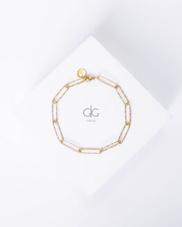 Shiny gold-plated chain bracelet - GG UNIQUE