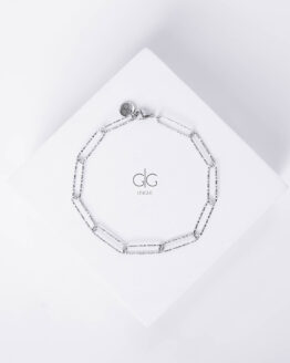 Shiny stainless steel chain bracelet - GG UNIQUE