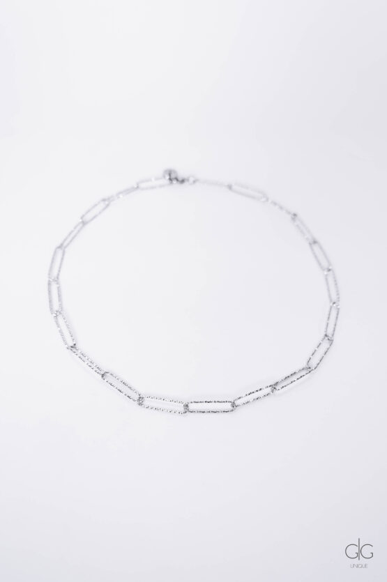 Shiny stainless steel chain necklace - GG UNIQUE