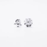 Silver bee and flower earrings - GG UNIQUE