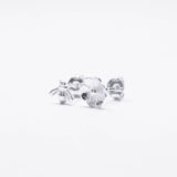 Silver bee and flower earrings - GG UNIQUE