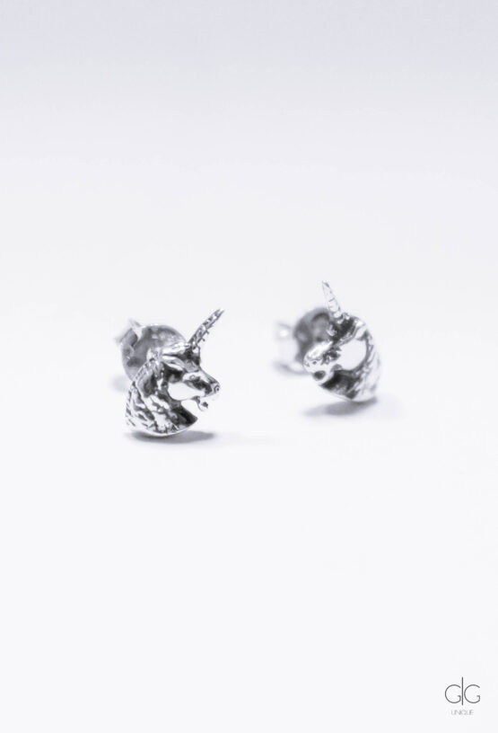 Silver unicorn earrings - GG UNIQUE