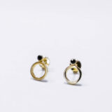 Gold-plated circle earrings - GG UNIQUE