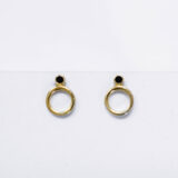 Gold-plated circle earrings - GG UNIQUE