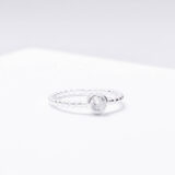 Silver twisted ring - GG UNIQUE