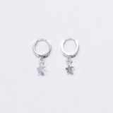 Mini hoop earrings with stars - GG UNIQUE