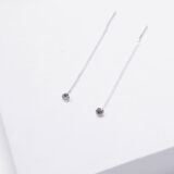 Long earrings with zircon stone - GG UNIQUE