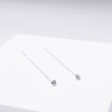 Long earrings with zircon stone - GG UNIQUE