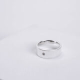 Silver massive ring with zircon - GG UNIQUE