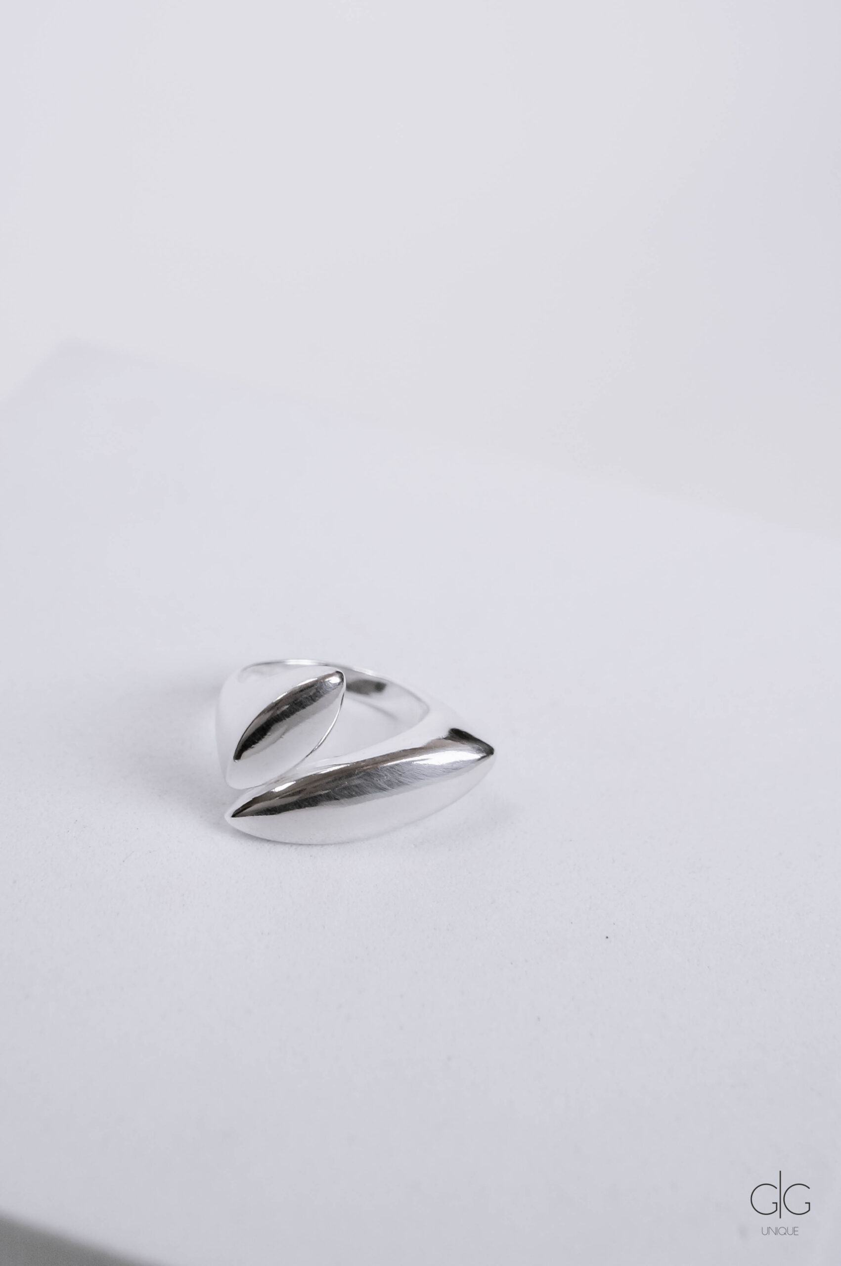 Silver adjustable ring - GG UNIQUE
