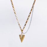 Gold-plated chain with heart - GG UNIQUE