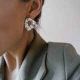 Massive irregular shape silver earrings - GG UNIQUE