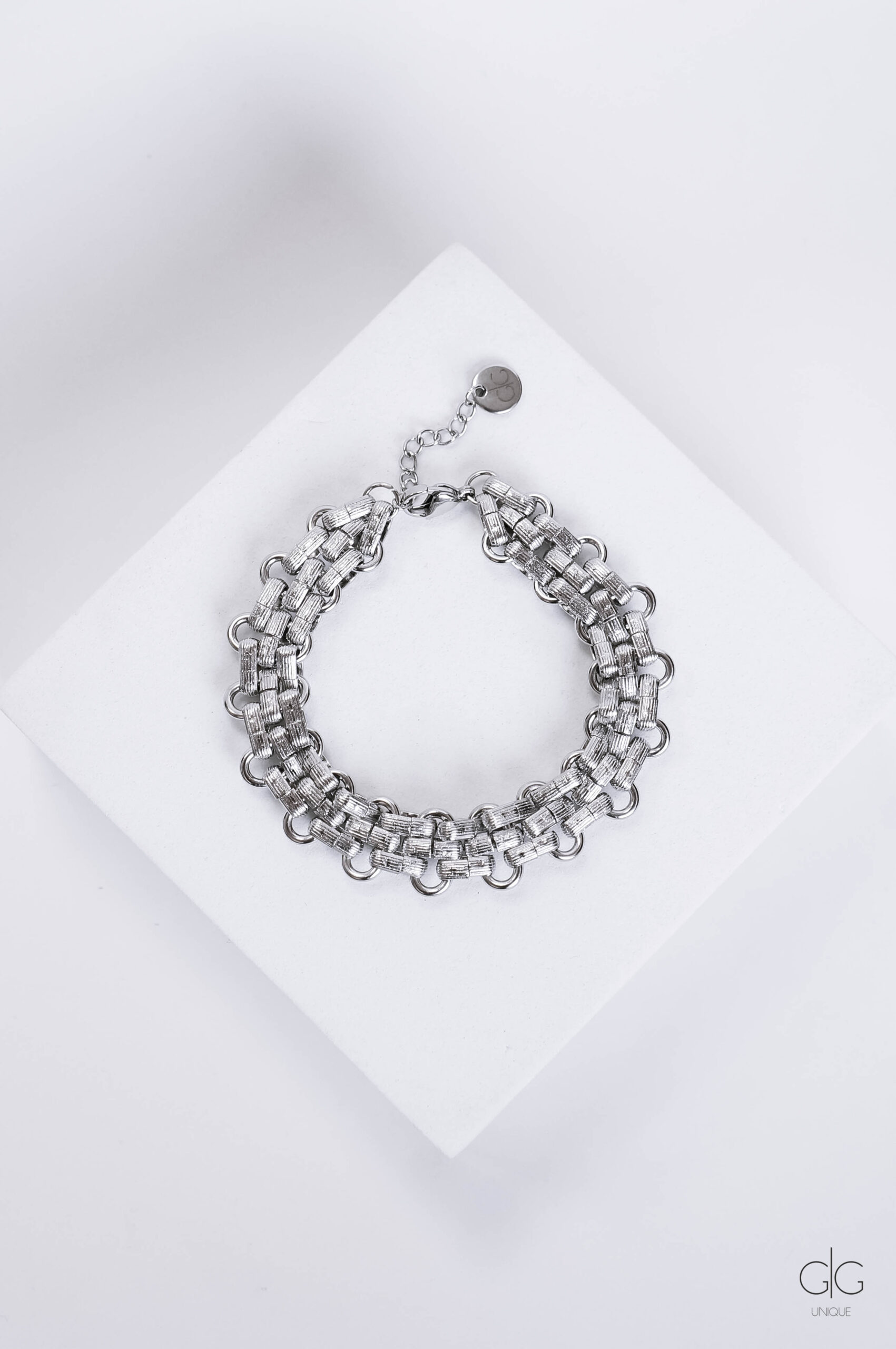 Stylish stainless steel chain bracelet - GG UNIQUE