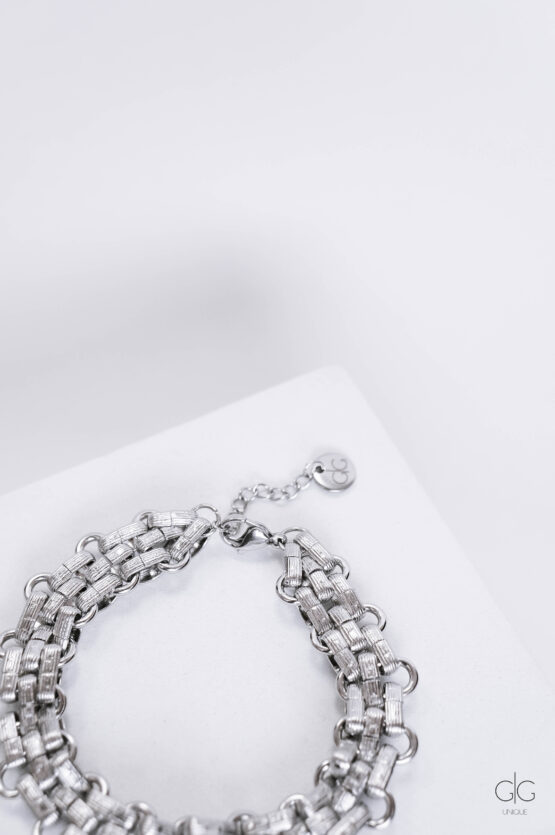 Stylish stainless steel chain bracelet - GG UNIQUE