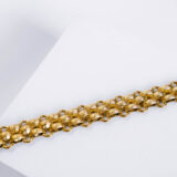 Gold-plated stylish chain bracelet - GG UNIQUE